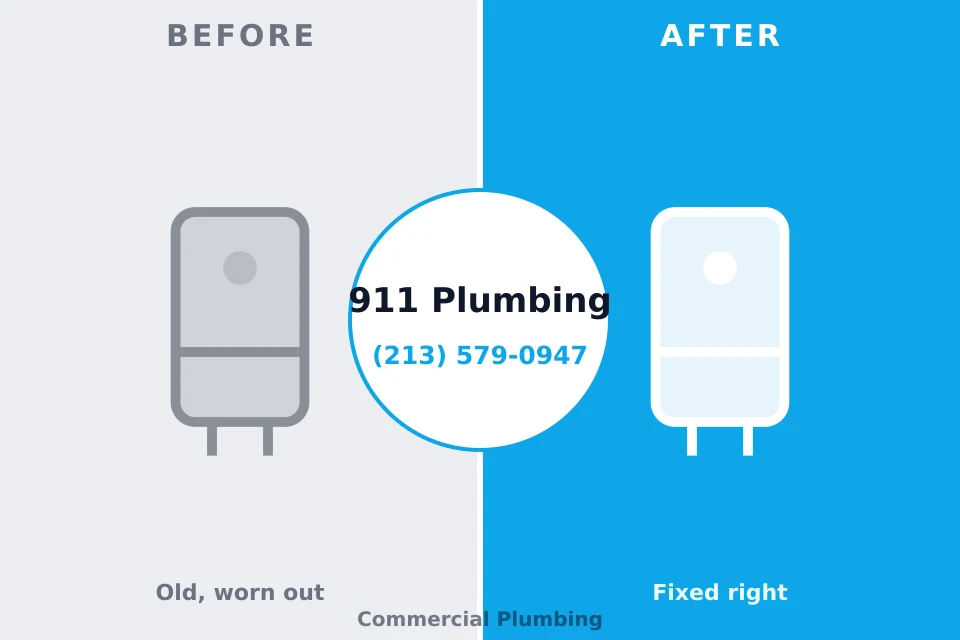Before and after: plumbing repair Port Washington North, NY